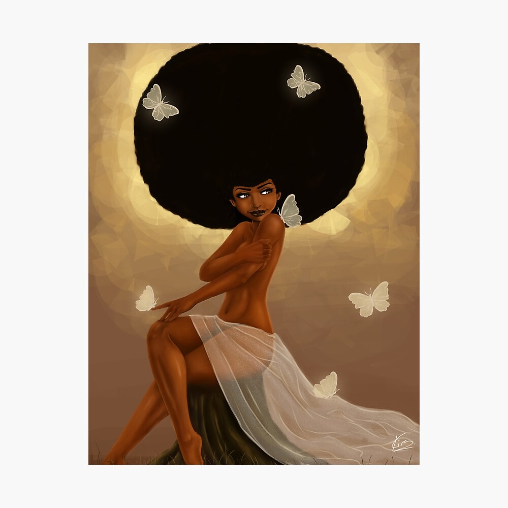 black woman fantasy digital painting