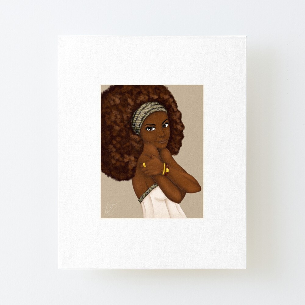 black woman canvas print