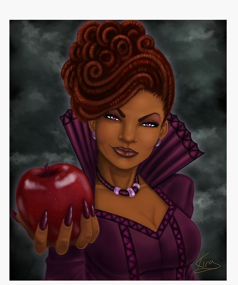 black woman fantasy art digital painting