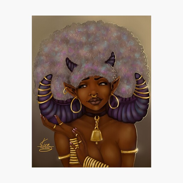 black woman fantasy art