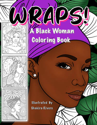Product image of Black woman coloring book cover